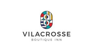 un logo pour une auberge de caractère dans une maison de village dans l'établissement Vilacrosse Boutique Inn, à Bucarest