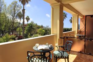 Uma varanda ou terraço em Grand Hotel Royal