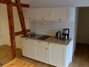 Una cocina o kitchenette en Altstadt Apartment Erfurt