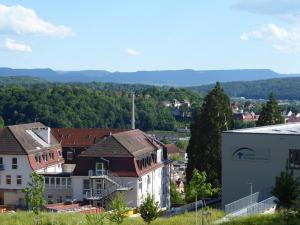 Kalnų panorama iš svečių namų arba bendras kalnų vaizdas