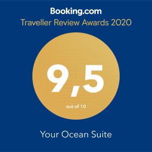 ใบรับรอง รางวัล เครื่องหมาย หรือเอกสารอื่น ๆ ที่จัดแสดงไว้ที่ Your Ocean Suite