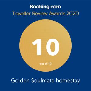 Un certificat, premiu, logo sau alt document afișat la Golden Soulmate homestay