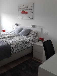 Szalók Spa Apartman Egerszalók 객실 침대