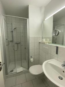 Hotel Flensburger Hof tesisinde bir banyo