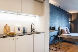 Dapur atau dapur kecil di ipartment Frankfurt Airport