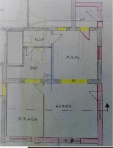 Tlocrt objekta Ferienwohnung Baumann