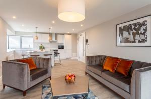 Dapur atau dapur kecil di Metro Apartments Dublin Airport