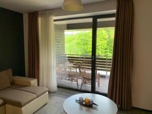 พื้นที่นั่งเล่นของ TIAM Apartment Poiana Brașov D117, 3 rooms, 3 terraces, 3 bathrooms