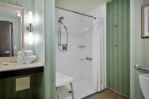 Ett badrum på Holiday Inn Saskatoon Downtown by IHG