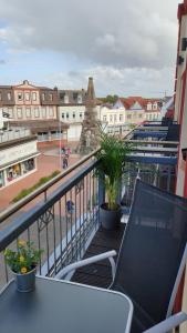 En balkon eller terrasse på Hotel Paula Norderney