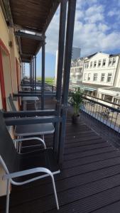 En balkon eller terrasse på Hotel Paula Norderney