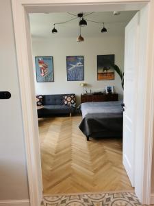 Зона вітальні в Apartament Podoficerski z sauną