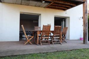 A patio or other outdoor area at Commealamaison