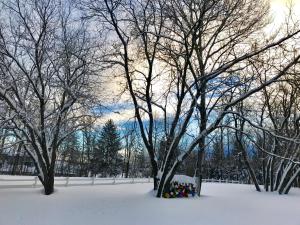 Auberge du Sault-à-la-Puce सर्दियों के दौरान