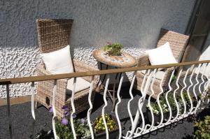 Un balcón o terraza en Landhaus am Sonnenberg