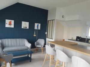 Nhà bếp/bếp nhỏ tại Le Cézembre - vue 180 baie St Malo