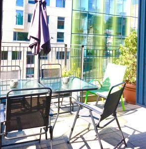 Balkon atau teras di Apart Hotel Montreal by Les Terrasses Saint Urbain 2225I2