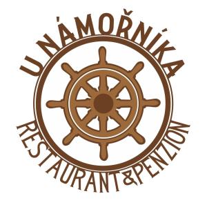 een vectorbeeld van een logo van het stuurwiel met de woorden „manonia internationalagency” bij U Námořníka-Restaurant a penzion in Hukvaldy