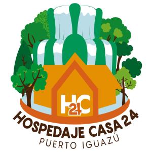 ein Logo für hospedia casa puerto iguana in der Unterkunft Casa 24 Puerto Iguazu in Puerto Iguazú