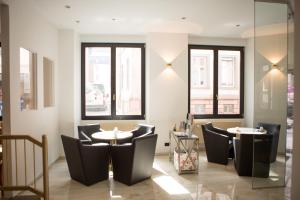 Khu vực ghế ngồi tại Hotel Heidelberger Hof