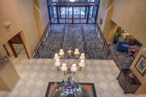 an overhead view of a chandelier in a building at Clarion Collection Hotel Arlington Court Suites in Arlington