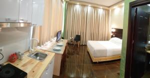 เตียงในห้องที่ Comfort Hotel