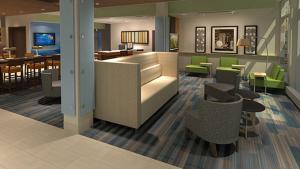 Holiday Inn Express - Lockport, an IHG Hotel的休息区