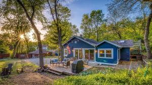 Secluded Fenced Cottage W Dune Top Hot Tub Near Hiking Dog Friendly 야외 정원