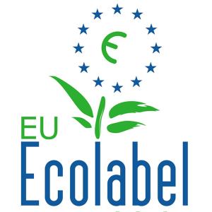 un logo pour ecuador avec une plante et des étoiles dans l'établissement Résidence & Hotel U Livanti ECOLABEL, à Propriano