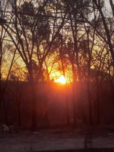 The sunrise or sunset as seen from a szállodákat or nearby