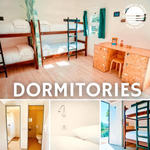 Cama ou camas em um quarto em Oasis Backpackers Hostel Sintra Surf