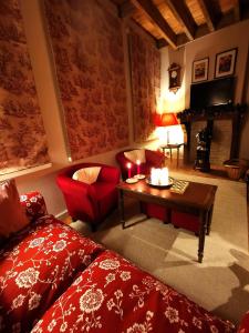 Khu vực ghế ngồi tại Old Bruges B&B