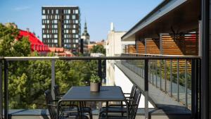 Balcony o terrace sa Hestia Hotel Kentmanni