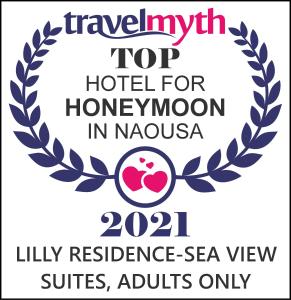 En logo, et sertifikat eller et firmaskilt på Lilly Residence-All Sea View Suites, Adults Only