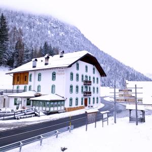 Rifugio Ospitale during the winter