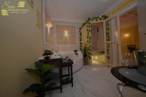 Khu vực ghế ngồi tại Spa Apartman Banja Luka