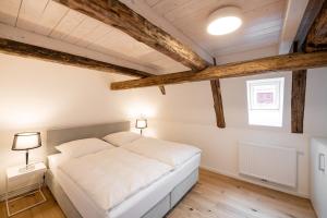 Una cama o camas en una habitación de Johannis Suite - Schrangen-Suites-1389