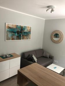 Гостиная зона в Baltic Blue Apartamenty Pobierowo