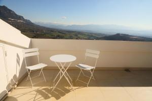 Uma vista da montanha tirada do apartamento 