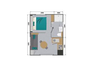 The floor plan of Camping Du Paquier Fané