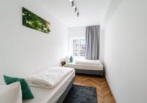 Familienapartment mit Blick zur Frauenkirche房間的床