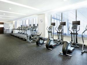 Fitnes oz. oprema za telovadbo v nastanitvi Novotel Ambassador Suwon