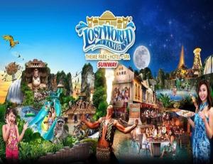 plakat aventura disneyland ze zdjęciem aventura w obiekcie Sun Inns Tambun w mieście Kampong Batu Lapan