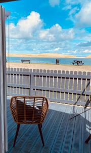 Balkon atau teras di Beachfront Lodge, Lossiemouth Bay