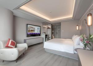 Mercure Lanzhou Zhengning Road TV 또는 엔터테인먼트 센터