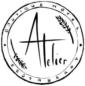 a black and white illustration of a circle with a fullerer at Atelier Boutique Hotel in Shkodër