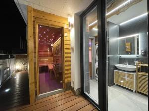 Dapur atau dapur kecil di Magic Apartment centre mezonet