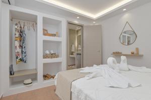 Gulta vai gultas numurā naktsmītnē Felicite apartments Naxos