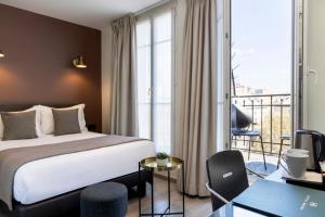 Hotel Brady - Gare de l'Est में एक कमरे में एक या कई बेड