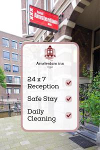 Certificat, premi, rètol o un altre document de Hotel Amsterdam Inn